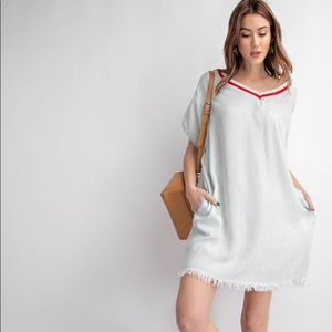 White denim dress